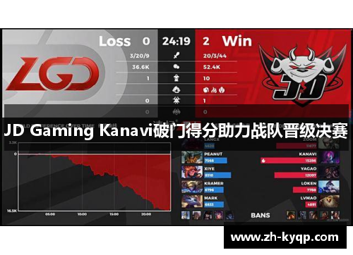 JD Gaming Kanavi破门得分助力战队晋级决赛 JD Gaming Kanavi破门得分助力战队晋级决赛